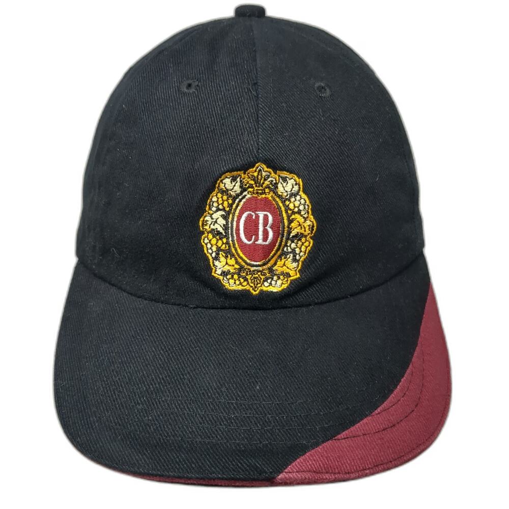 Christian Brothers Brandy Hat Baseball Cap Black Red Gold One Size Strapback